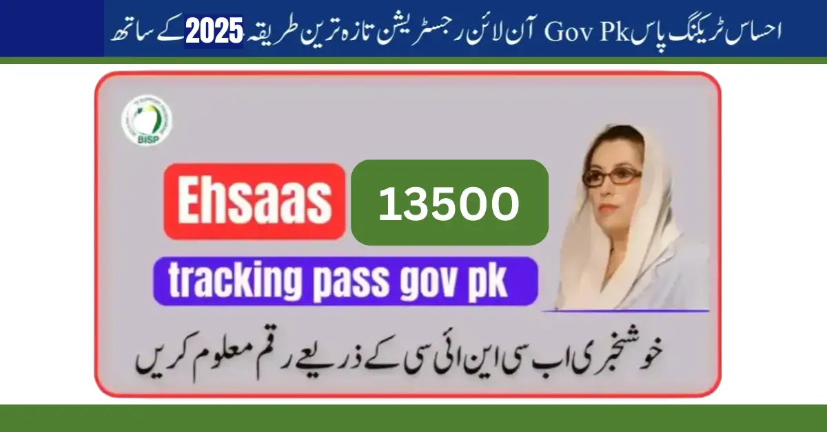 2025 Ehsaas Program Latest Online Registration and Tracking Method on Pass Gov PK
