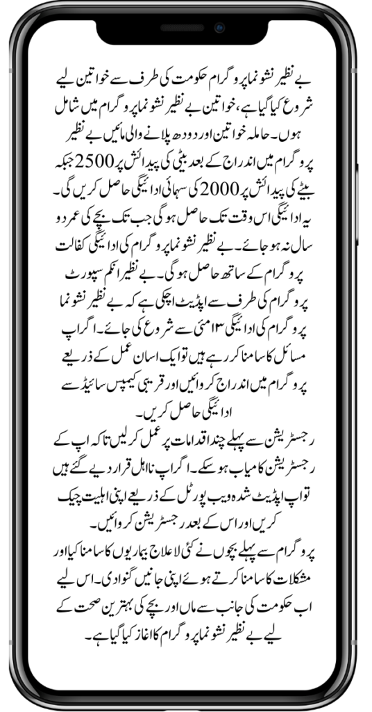 Launch Of BISP Nashonuma for Optimal Health Of Mother & Child