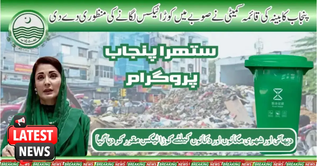Punjab Cabinet Approved Imposition Of Garbage Tax In Province