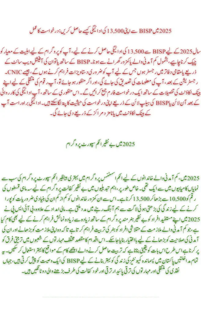 Guide 8171 to Receiving Your 13,500 BISP Payment in 2025: Complete Application Process