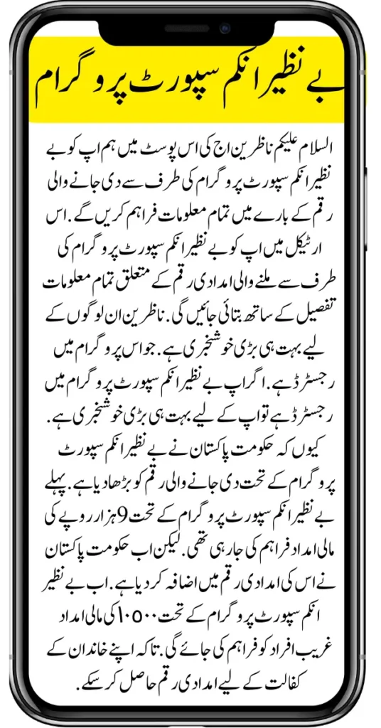 BISP New Qist Registration for Ineligible People Start