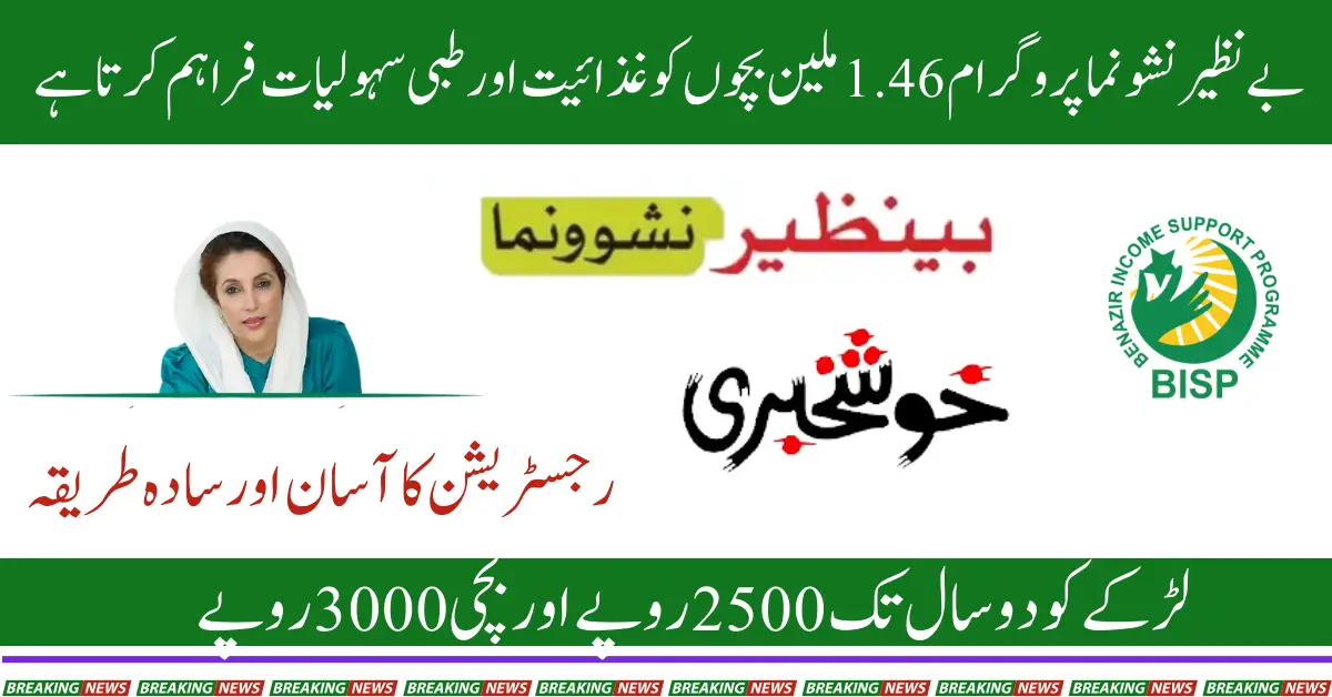 Benazir Nashonum Program 13500 New Registration Latest Update