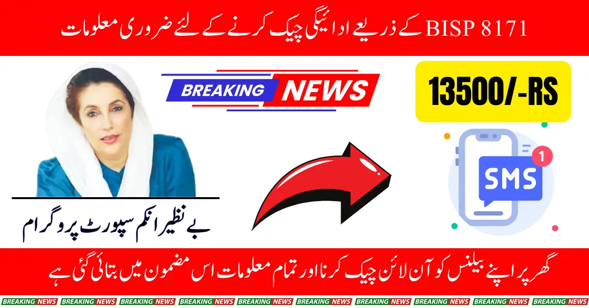 Complete Guide on Checking 13500 BISP Payment via 8171 Web Portal