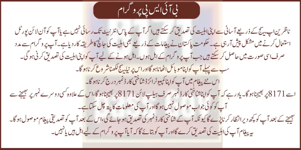 How To Get Money By 8171 CNIC Check Online?