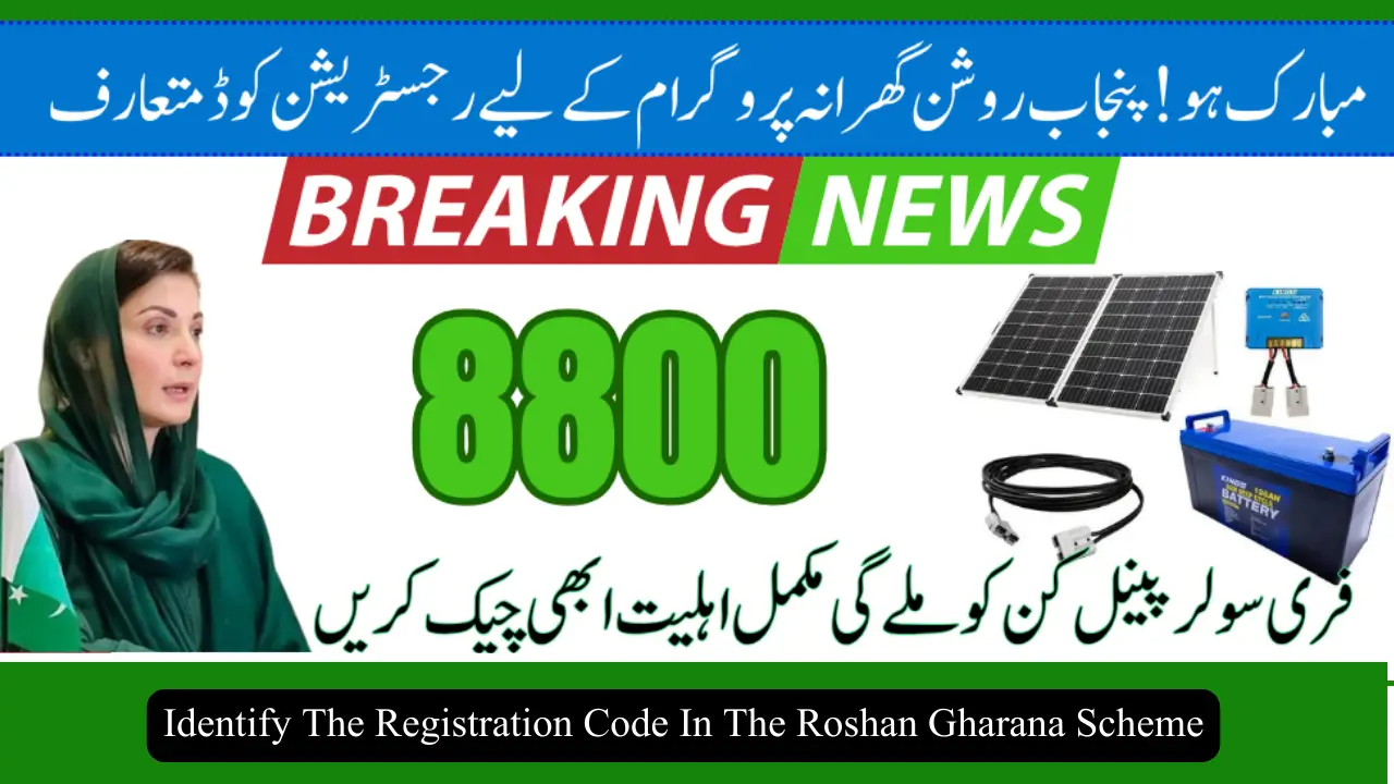 Identify The Registration Code In The Roshan Gharana Scheme