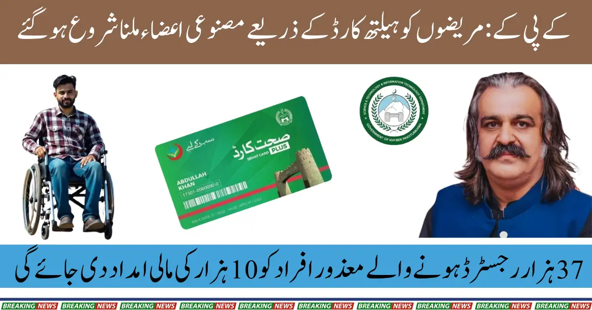 KPK Introduces Free Artificial Limbs for Patients Through Sehat Cards