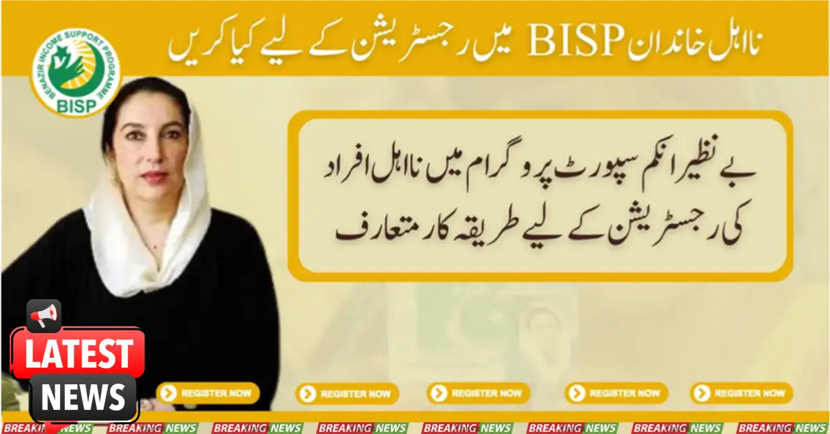 Procedure For Registering In BISP For Ineligible Families in Detail 2024