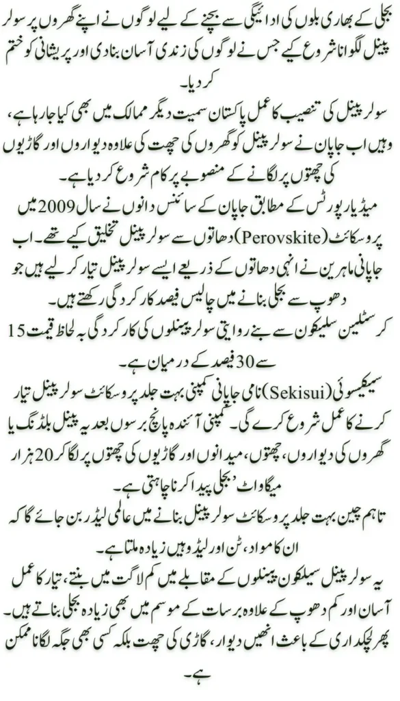 Solar Panels for Vehicles and Walls After Roof Setup