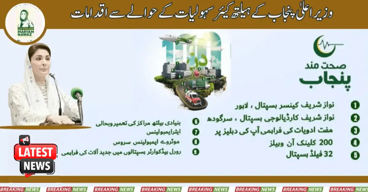 Actions Regarding Healthcare Facilities Of CM Punjab 2025