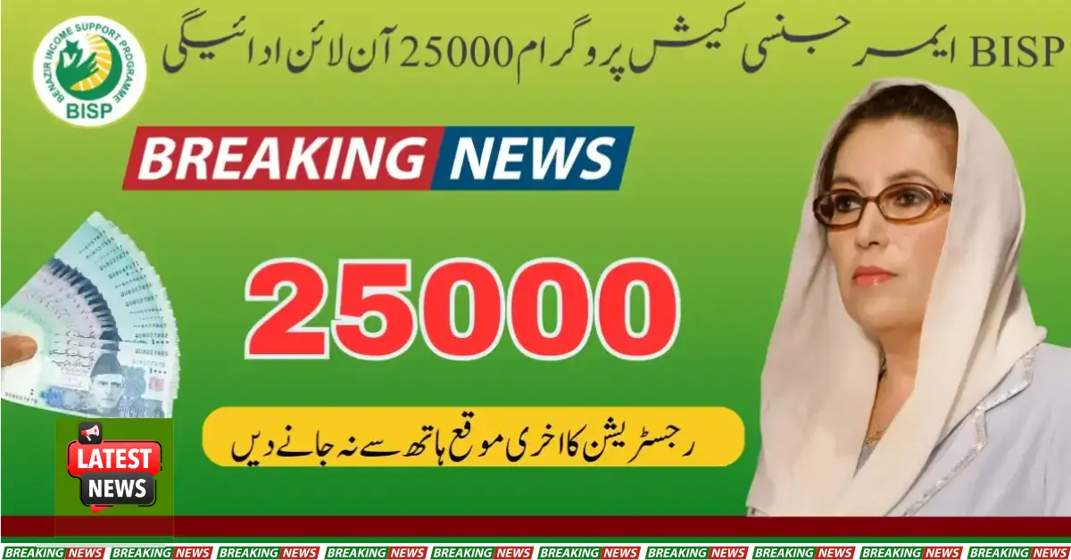 BISP Emergency Cash Program 25000 Check Online Payment