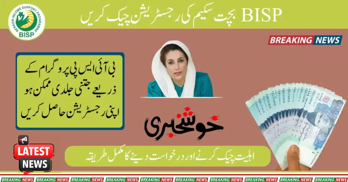 BISP Savings Scheme Check Registration Online 2025