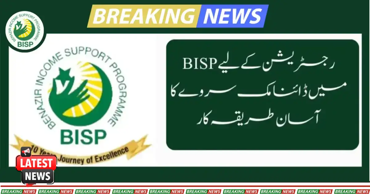 Simple Procedure Of Dynamic Survey In BISP For Registration 2025