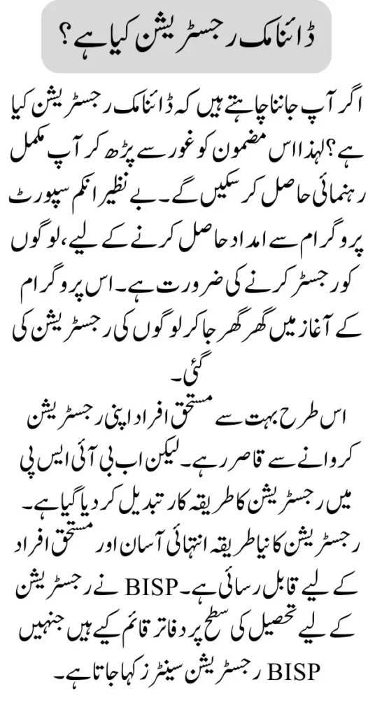 What Is BISP Dynamic Client Registration Check With CNIC