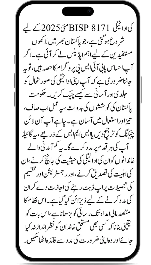 How to Check Ehsaas Payment Status Instantly with 8171 – Full Instructions