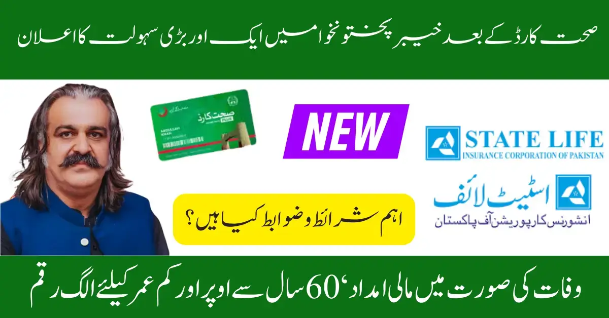 K.P.k Govt Launches New CM Life Insurance Scheme to Provide Financial Support for Province Residents