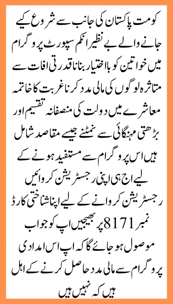 Check Your 8171 Ehsaas Program Eligibility and Receive Rs. 13,500 – Step-by-Step Guide to Apply Now