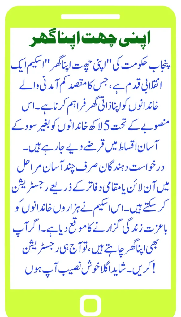 5 Lakh Families to Benefit from ’Apni Chhat Apna Ghar’ Big Loan Boost – Register Now