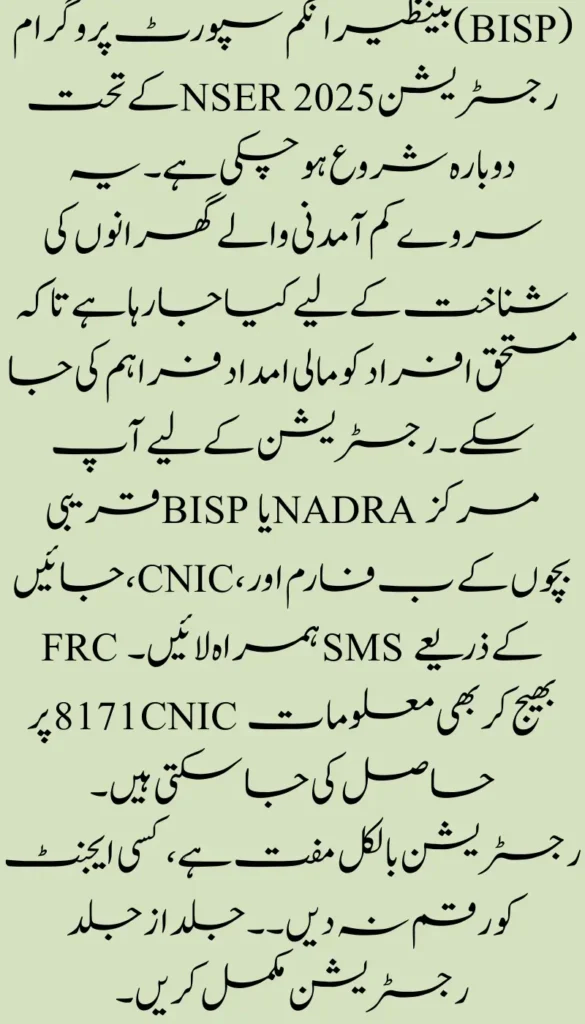 Apply for 8171 BISP NSER in Minutes A Beginner’s Guide