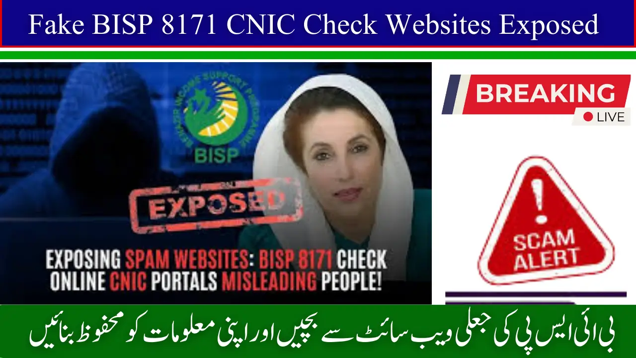 Beware: Fake BISP 8171 CNIC Check Websites Exposed!