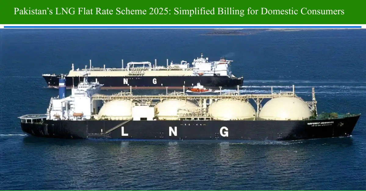 Pakistan’s LNG Flat Rate Scheme 2025: Simplified Billing for Domestic Consumers
