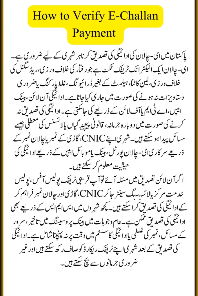 How to Verify E-Challan Payment in Your City Step-by-Step Guide Check Now